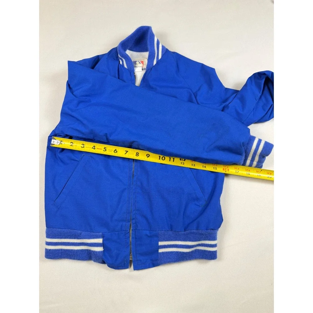 Vtg Kansas City Royals Baseball MLB Jacket Youth Kids Sz Med Blue White Athletic